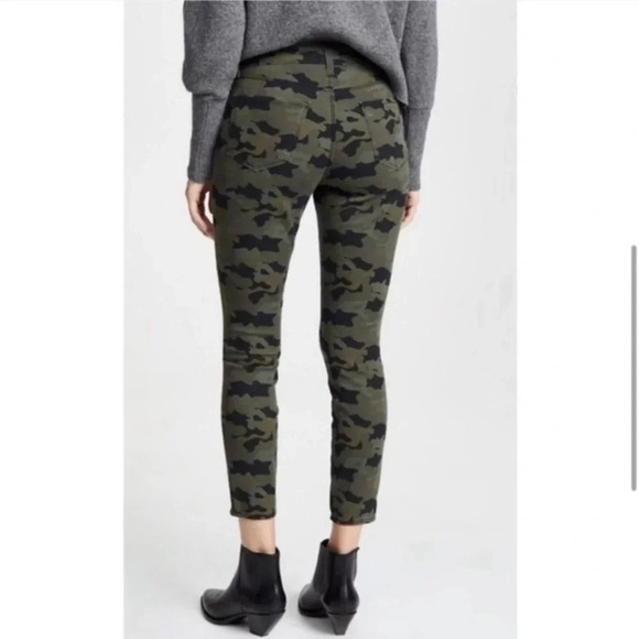 L’ AGENCE Margot High Rise Camo with Gold Stripe Skinny Jeans Size 28 - Picture 2 of 10